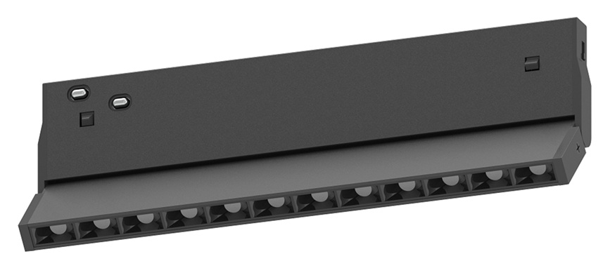 Magnetic louvre lighting module
