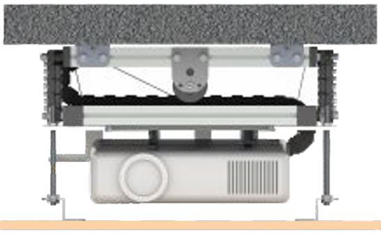 Motorized projector lift